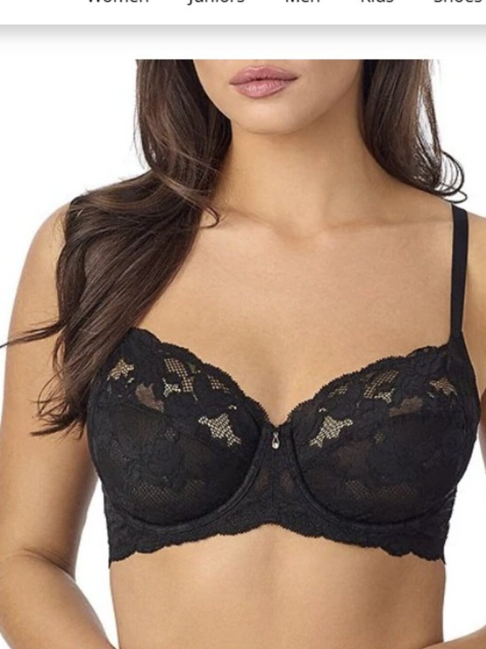 Le Mystère Soft Luxe Lace Underwire Bra Black Full Coverage 32G